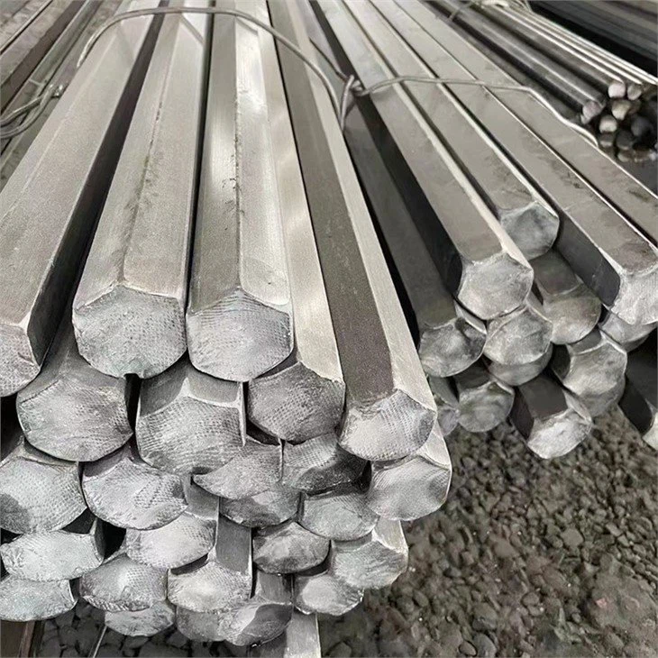 Cold drawn hexagonal steel bars made from SAE 1018 low carbon steel – suitable for machining and automotive parts.