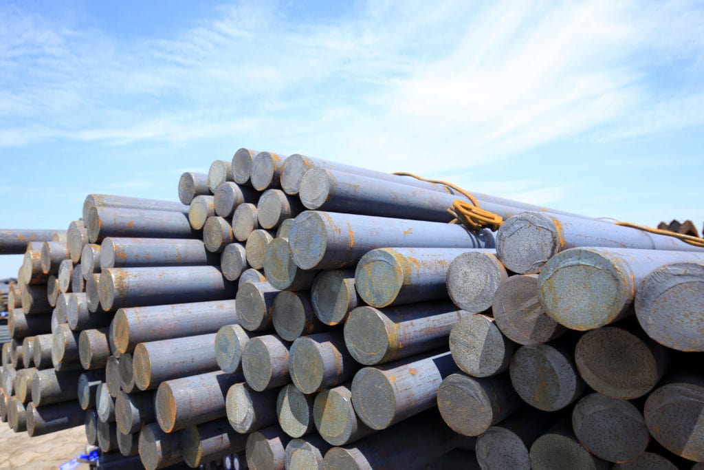Hot rolled mild steel round bars in 53mm to 65mm sizes with black finish – Steelmet Industries